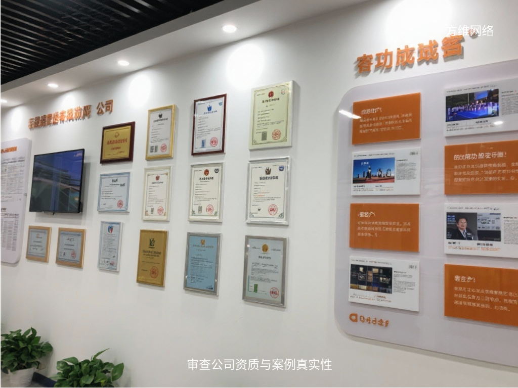 審查公司資質與案例真實性