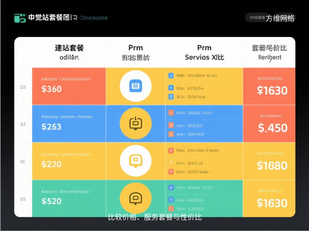 比較價(jià)格、服務(wù)套餐與性?xún)r(jià)比